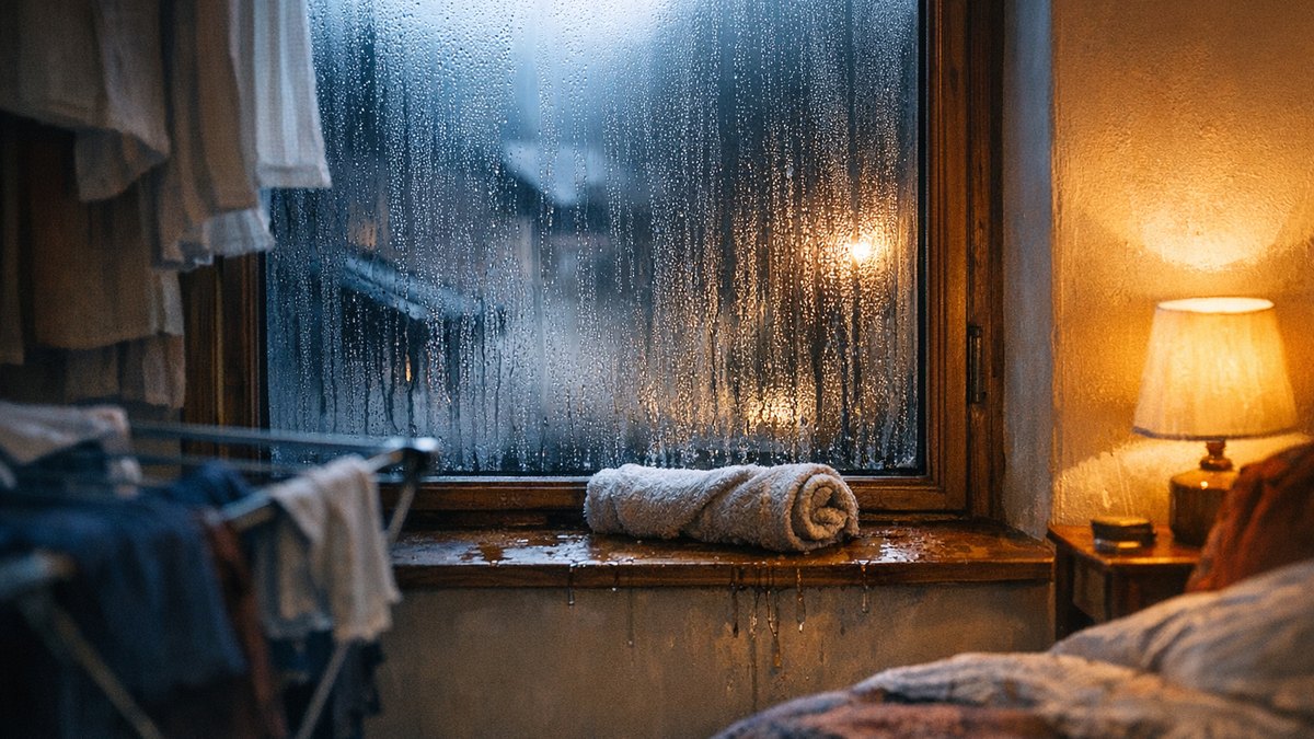 Il étend son linge dans la chambre d'amis pour économiser l'électricité : en novembre, les vitres ruissellent et le papier peint se décolle
