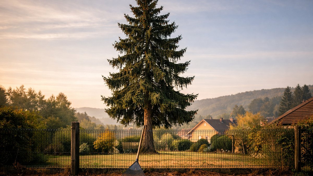 Il exige l'abattage du sapin de quinze mètres planté chez son voisin : la réponse tient sur une photo jaunie datée de l'été 1990