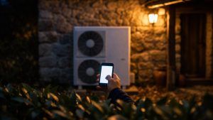 Il fait poser une pompe à chaleur contre le mur du fond : en novembre, son voisin mesure le bruit la nuit avec son téléphone