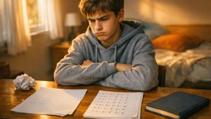 Il félicite son fils pour son intelligence depuis le CP : en troisième, le garçon refuse de toucher un exercice qu'il ne sait pas déjà faire