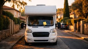 Il gare son camping-car devant sa maison de Nîmes pour l'hiver : dix jours plus tard, un papillon jaune attend sous l'essuie-glace