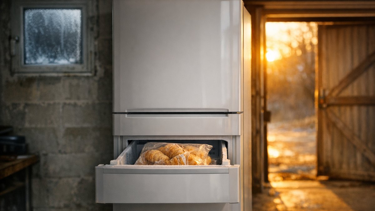 Il installe son réfrigérateur neuf dans le garage pour gagner de la place : en janvier, ses surgelés ramollissent alors que le frigo reste froid