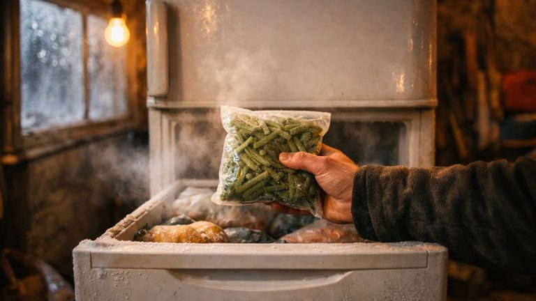 Il installe son vieux réfrigérateur-congélateur dans le garage près de Besançon : en janvier, ses surgelés ramollissent alors qu'il gèle dehors