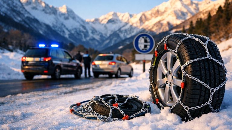 Il monte voir sa fille à Gap avec ses pneus M+S de printemps : à l'entrée de la vallée, un gendarme lui demande ses chaînes