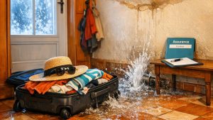 Il part trois semaines au soleil en janvier, chauffage sur hors-gel : au retour, l'assureur lui lit une ligne de son contrat