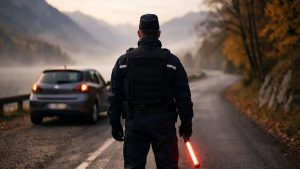 Il quitte Lyon pour Chambéry en juillet avec sa vieille 308 : en octobre, un gendarme lui tend une amende de 135 euros