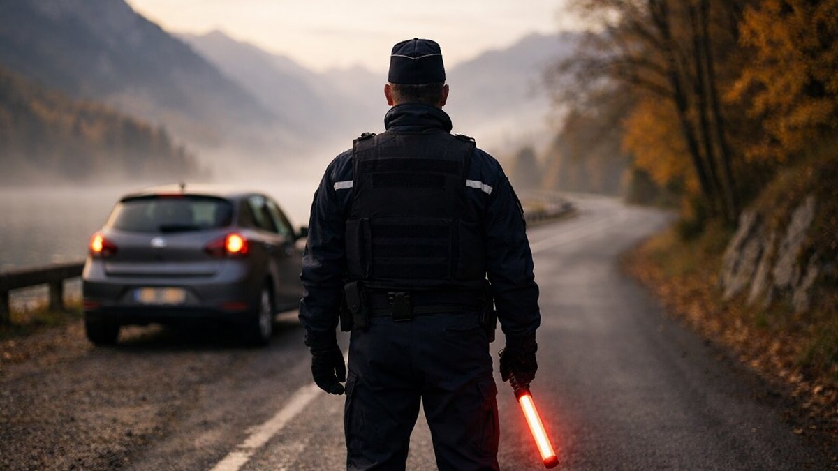 Il quitte Lyon pour Chambéry en juillet avec sa vieille 308 : en octobre, un gendarme lui tend une amende de 135 euros