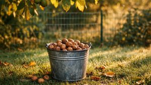 Il ramasse chaque octobre les noix tombées du noyer voisin en Dordogne : un matin, le voisin frappe à sa porte et réclame toute sa récolte