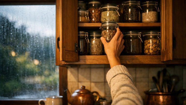 Il range les placards de la cuisine pour se rendre utile : six semaines plus tard, sa femme s'inscrit à trois activités matinales