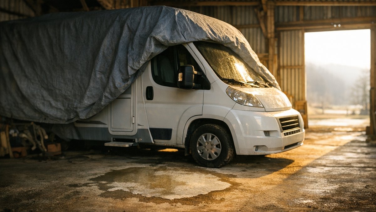 Il range son camping-car dans un hangar du Jura pour l'hiver : en mars, il découvre le chauffe-eau fendu alors que la cuve était vide