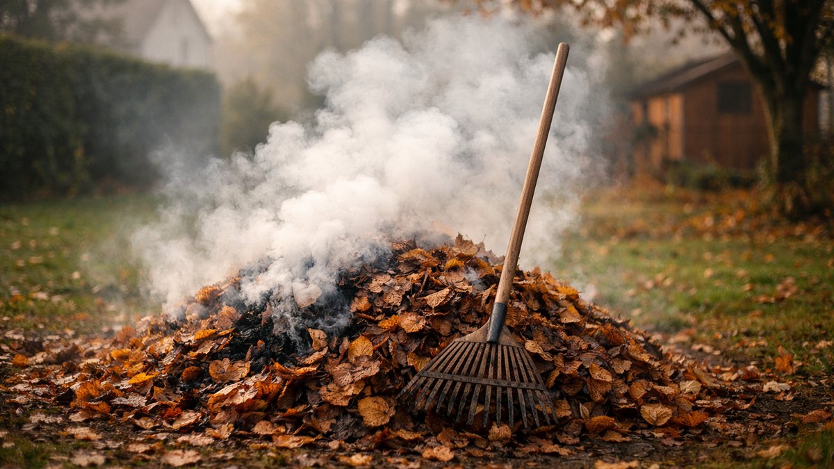 Il ratisse ses feuilles un samedi de novembre et les brûle comme son père : dans l'après-midi, la police municipale sonne au portail