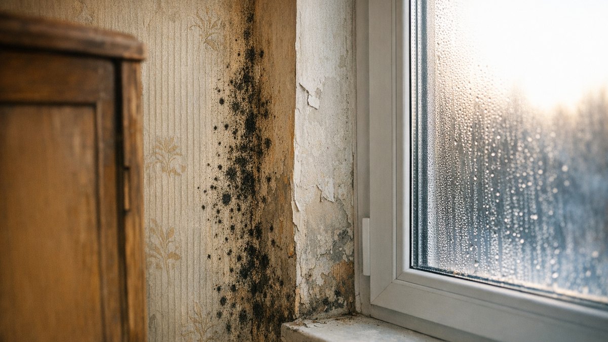 Il remplace les vieilles fenêtres en bois de sa maison près de Besançon : au premier froid, des points noirs couvrent le mur de la chambre