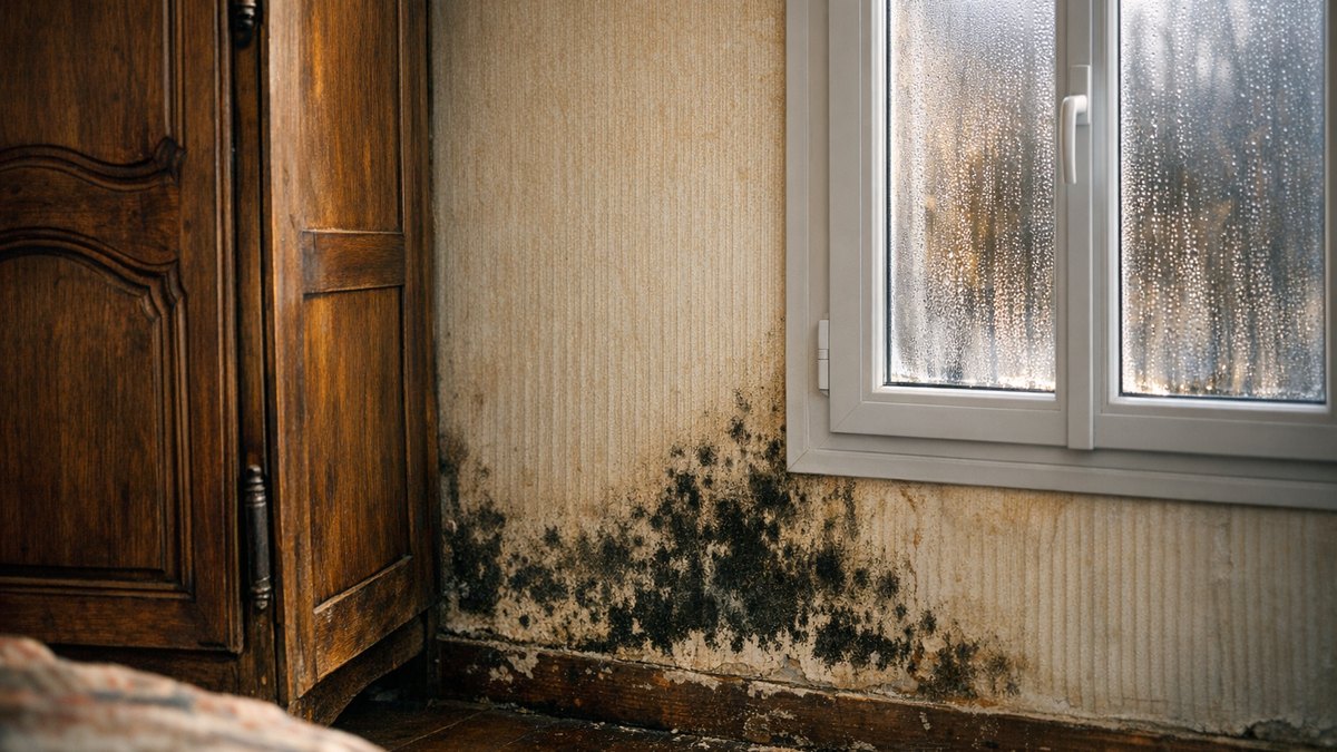 Il remplace les vieilles fenêtres en bois de sa maison près de Metz : au premier hiver, des taches noires couvrent le mur derrière l'armoire