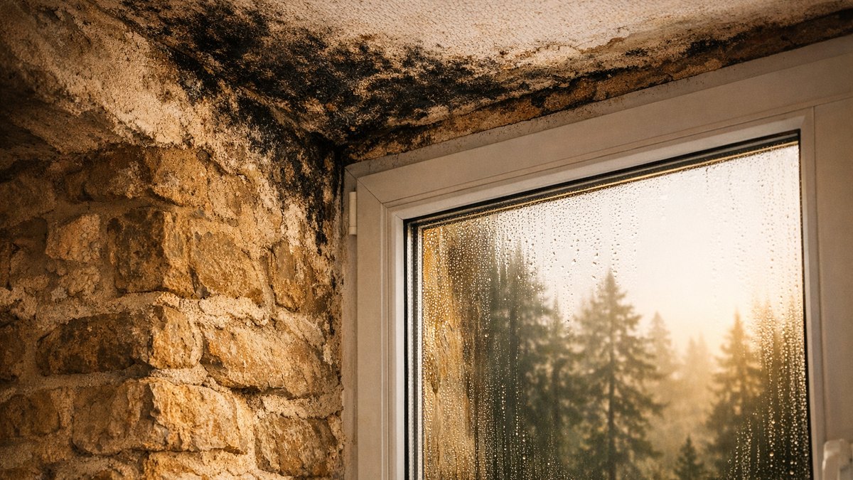 Il remplace toutes les fenêtres de sa maison des Vosges par du double vitrage : en novembre, des taches noires montent dans les angles des chambres