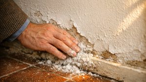 Il repeint le mur humide de son salon près de Montauban avec une peinture spéciale : deux mois plus tard, une poudre blanche perce sous la couche neuve