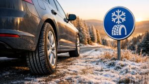 Il roule vers Gérardmer avec ses pneus d'été fin novembre : à l'entrée des Vosges, un panneau lui annonce une obligation qu'il ignorait