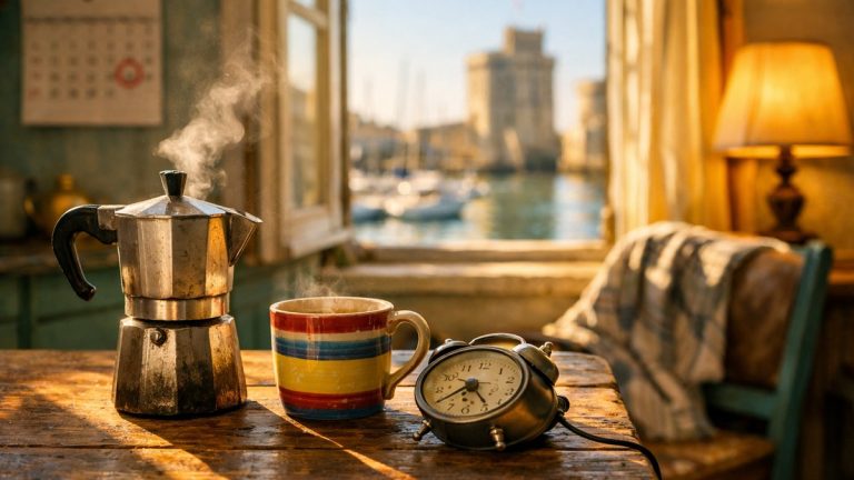 Il savoure sa retraite sans réveil près de La Rochelle : en février, il se couche à trois heures et confond le mardi avec le jeudi