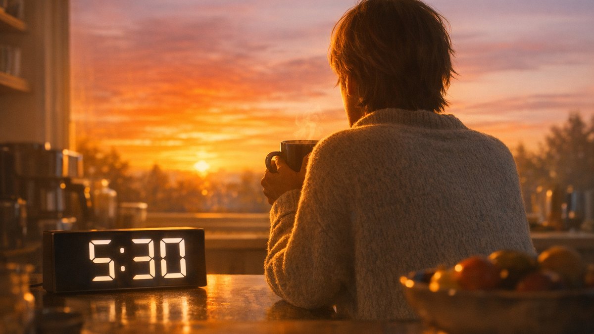 Il se couche à 23 heures comme toujours depuis trente ans : depuis le 25 octobre, il ouvre les yeux à 5 h 30 chaque matin