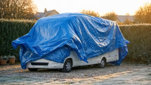 Ils bâchent leur camping-car au fond du jardin près de Chartres : au printemps, une odeur de moisi et une batterie qui refuse de charger