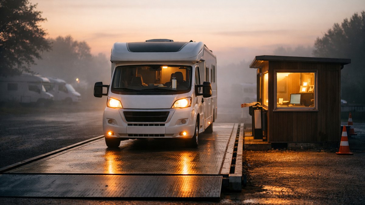 Ils chargent leur camping-car d'occasion pour trois mois au Portugal : à la pesée de l'aire, la balance affiche 400 kilos de trop