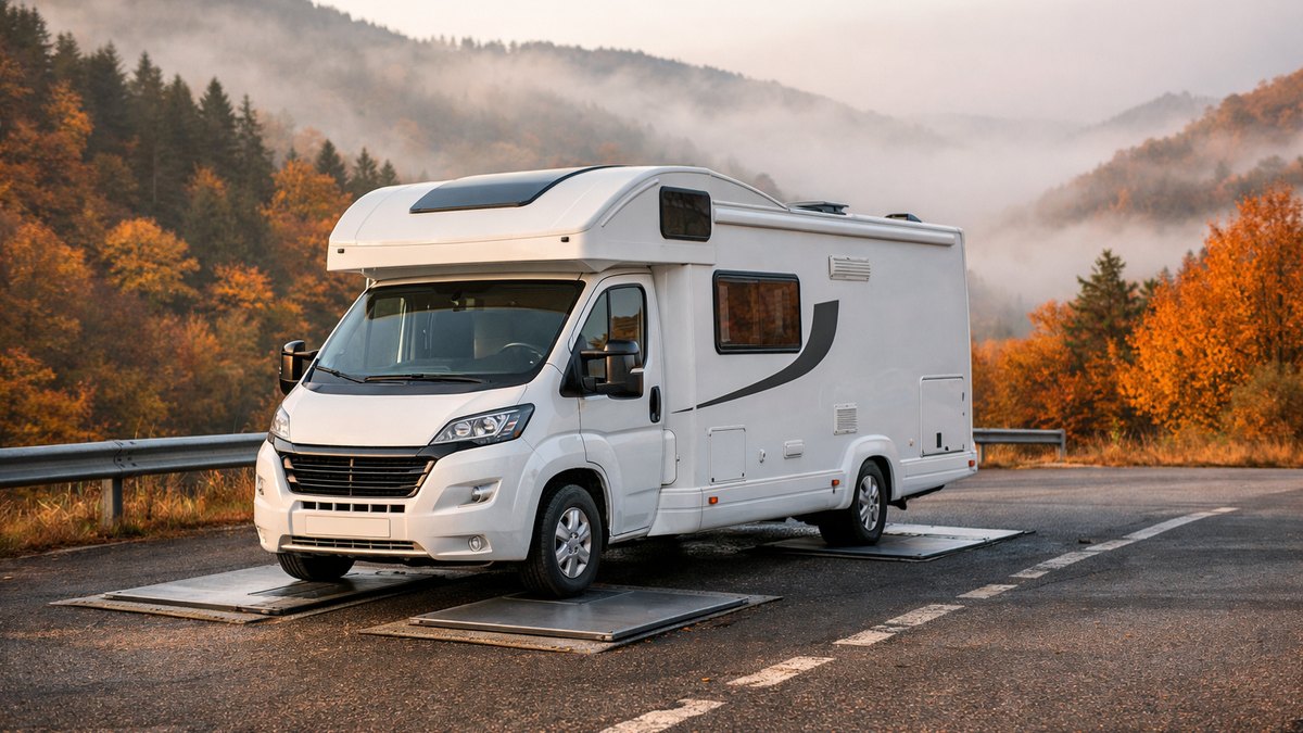 Ils chargent leur camping-car pour la Toussaint en Ardèche : sur la balance des gendarmes, l'écran affiche 280 kilos de trop