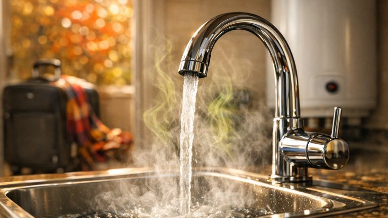 Ils coupent leur chauffe-eau pendant deux semaines de vacances à la Toussaint : au retour, l'eau chaude du robinet sent l'œuf pourri