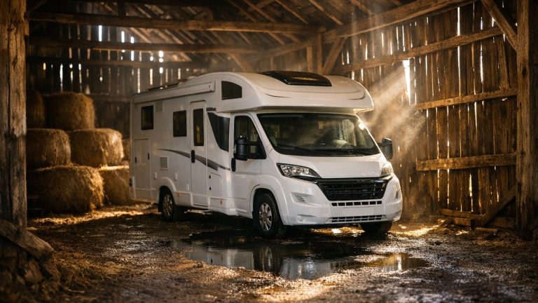 Ils garent leur camping-car dans une grange du Jura après la Toussaint : au printemps, une flaque s'étend sous le chauffe-eau fendu sur toute sa longueur
