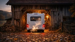 Ils garent leur camping-car dans une grange du Jura après octobre : en février, le chauffe-eau est fendu et un raccord a éclaté sous l'évier