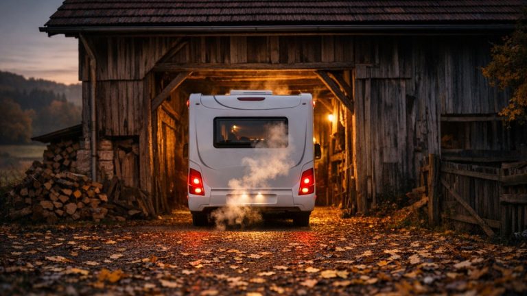Ils garent leur camping-car dans une grange du Jura après octobre : en février, le chauffe-eau est fendu et un raccord a éclaté sous l'évier