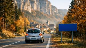 Ils montent à Saint-Claude pour la Toussaint en pneus d'été : à l'entrée de la ville, un panneau bleu les arrête net sur le bas-côté