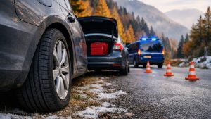 Ils montent dans le Jura pour la Toussaint avec leurs pneus d'été : au premier col, un gendarme leur fait signe de se garer