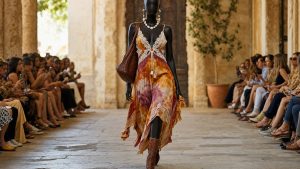 Isabel Marant printemps-été 2027 : Los Angeles des années 60 en toile de fond, dentelle, strass et bottines tressées sur le podium