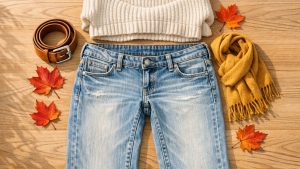 Jean taille basse après 40 ans : placé juste sous le nombril, ce denim des années 2000 remplace le slim cet automne
