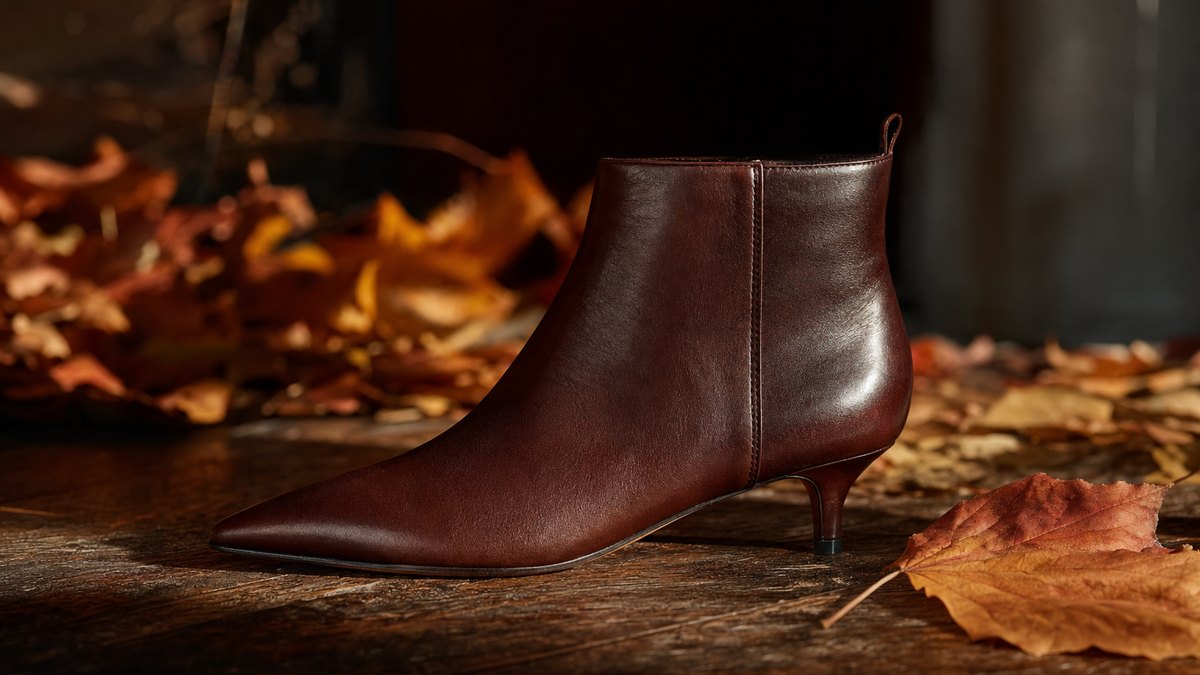 La bottine à talon de 3,5 cm détrône le mocassin plat cet automne 2026 et redessine la silhouette dès le premier pas