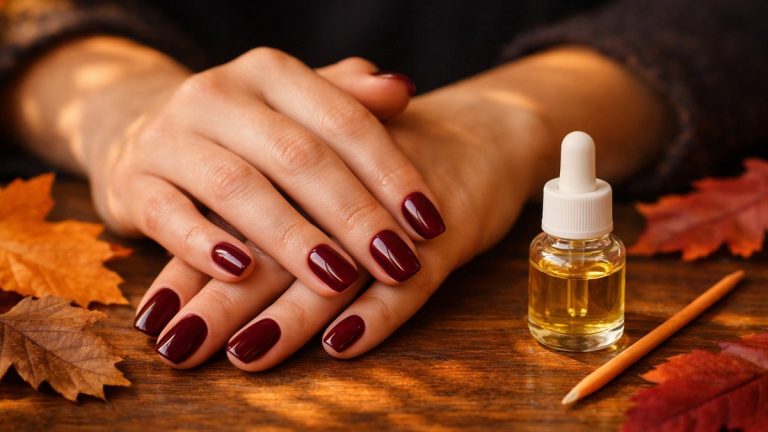 Mains sèches et cuticules abîmées en automne : une routine de 7 jours pour des ongles nets avant de poser un vernis foncé