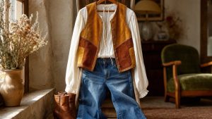 Ni blazer ni cardigan : le gilet sans manches des années 70 revient cet automne et flatte vraiment la silhouette après 50 ans