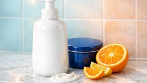 Nivea : le lait Fermeté Q10 + Vitamine C promet une peau des bras plus ferme en 7 jours, là où la crème bleue nourrit
