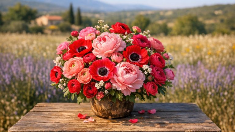 Pivoines, anémones, renoncules : pourquoi le Var fournit autant de fleurs françaises pour vos bouquets, couronnes et coiffures fleuries