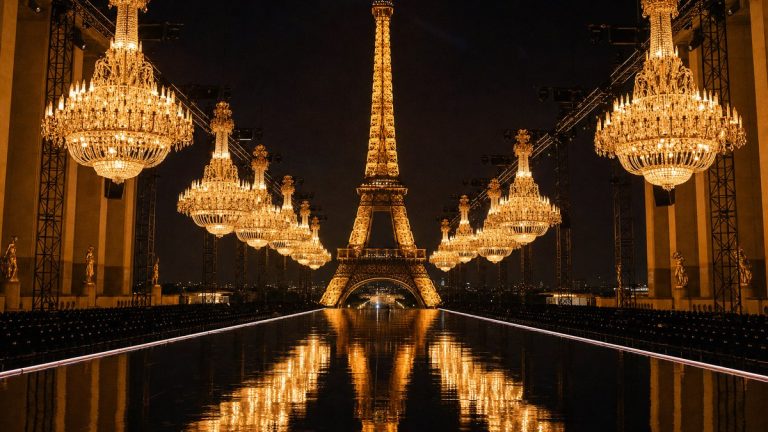 Place du Trocadéro, 20 silhouettes dorées et un adieu : ce qu'il faut retenir du défilé Saint Laurent printemps-été 2027