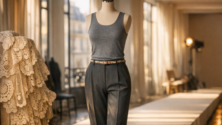 Rue des Capucines à Paris, The Row dévoile son été 2026 avec des napperons, du crochet et une ceinture fleurie