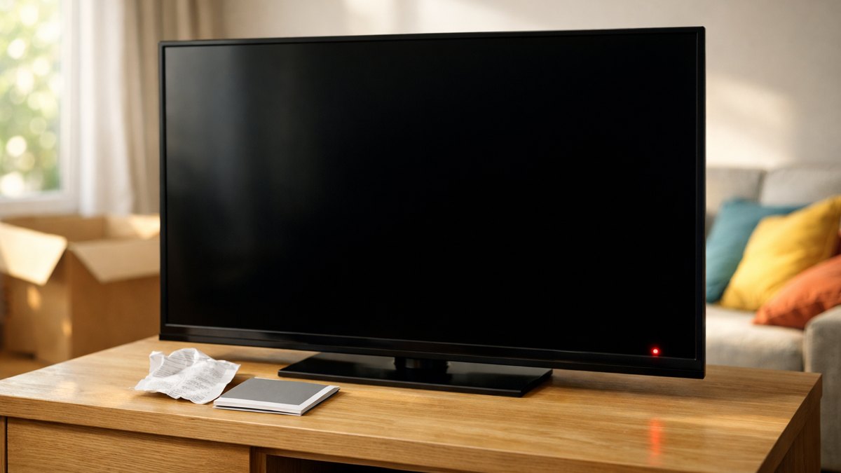 Sa télévision achetée en promotion à Dijon s'éteint au vingtième mois : le vendeur la renvoie vers le fabricant, garantie d'un an expirée
