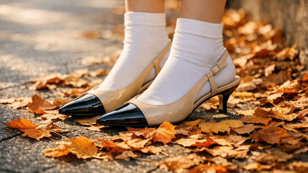Slingbacks et kitten heels : les 2 détails qui font oublier les escarpins cet automne, sans ampoules au talon ni douleur en fin de journée