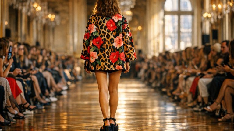 Une veste léopard et fleurs sur Natasha Lyonne : ce qu'il faut retenir du défilé Vivienne Westwood printemps-été 2027 à Paris